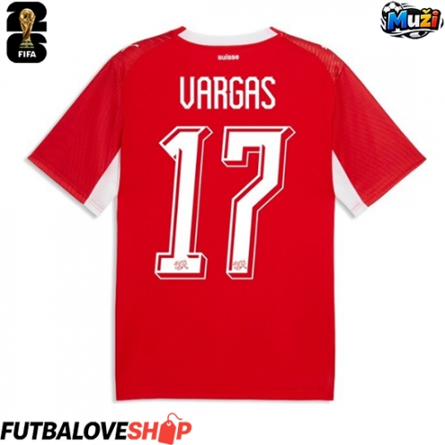 Dres Švajčiarsko Ruben Vargas #17 Domáci MS 2026 Krátky Rukáv